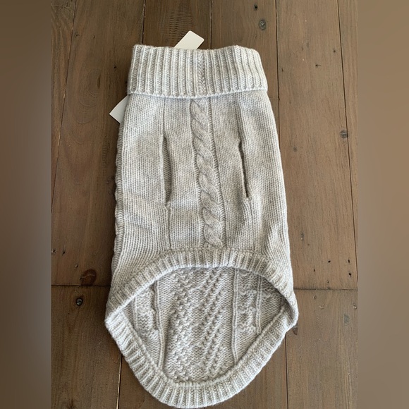 The Cashmere Project 100% cashmere doggie sweater London grey heather NWT - Picture 6 of 8